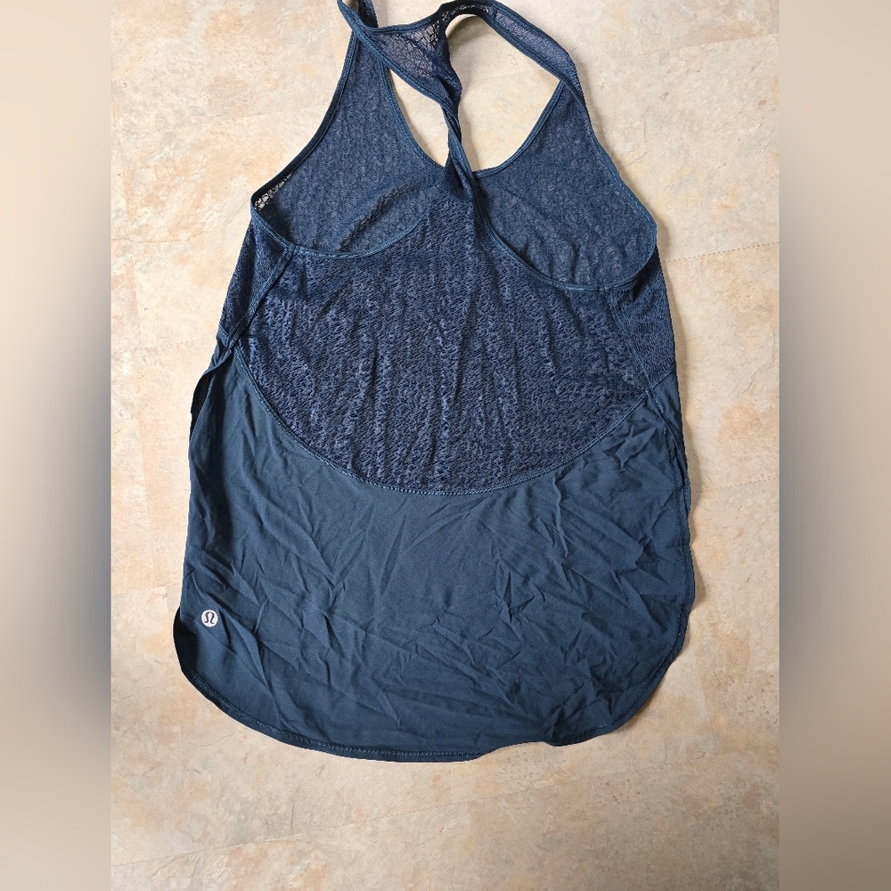 Lululemon Navy Blue Racerback Tank Top - Picture 4 of 5